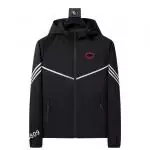 veste homme armani giorgio eagle fly hoodie black